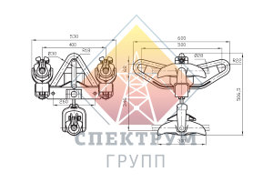 Зажим поддерживающий глухой 3ПГН2-6-3