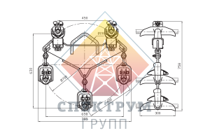 Зажим поддерживающий глухой 5ПГН-5-8